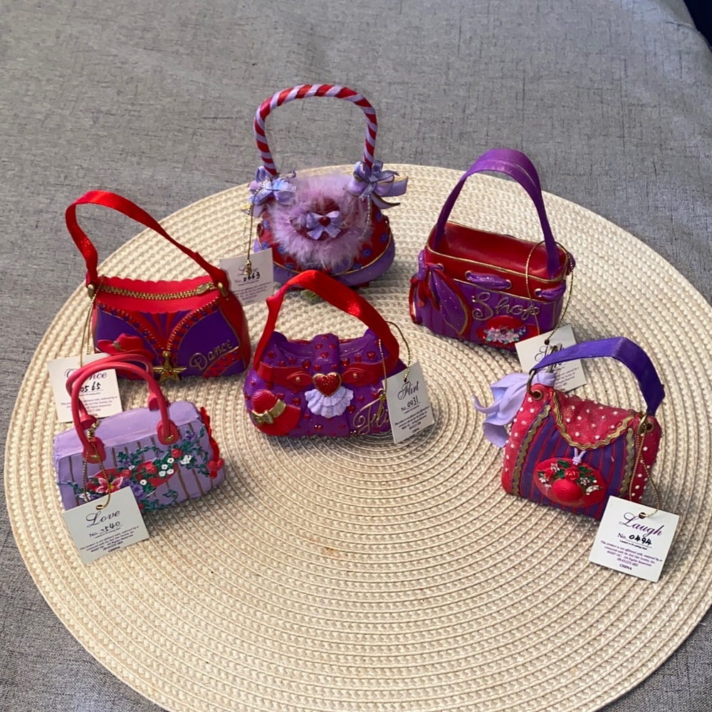 Assorted Miniature Handbag Ornaments